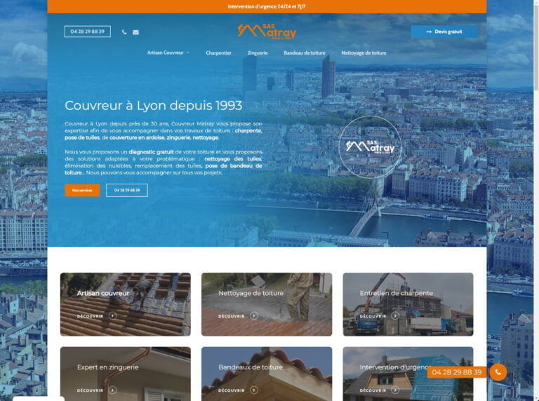 Roofing Company Website